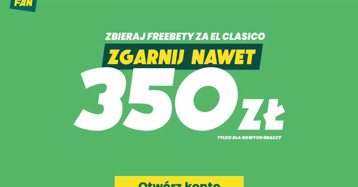 BINGO El Clasico - Bonus do 350 PLN