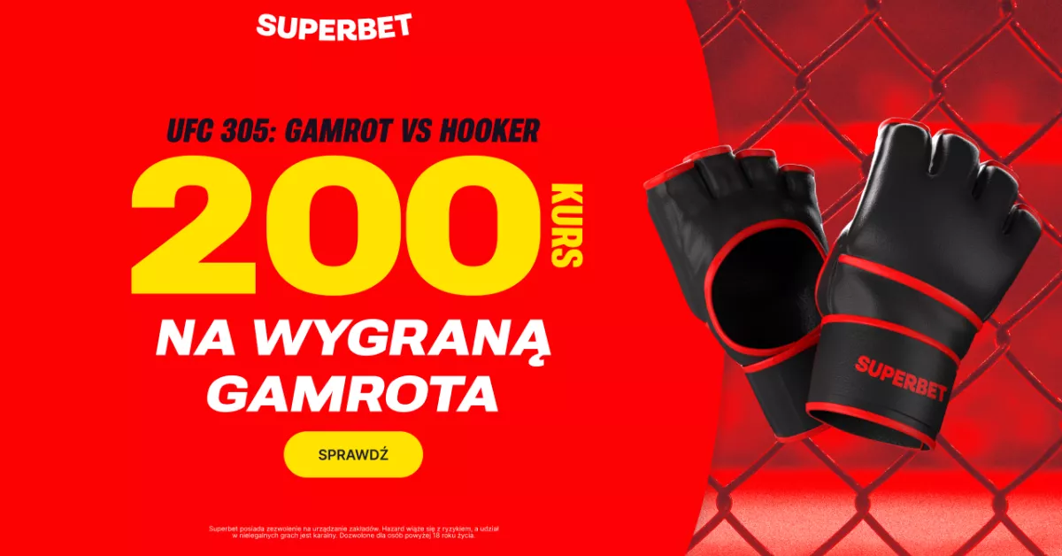 400 PLN za wygraną Gamrota na UFC 305