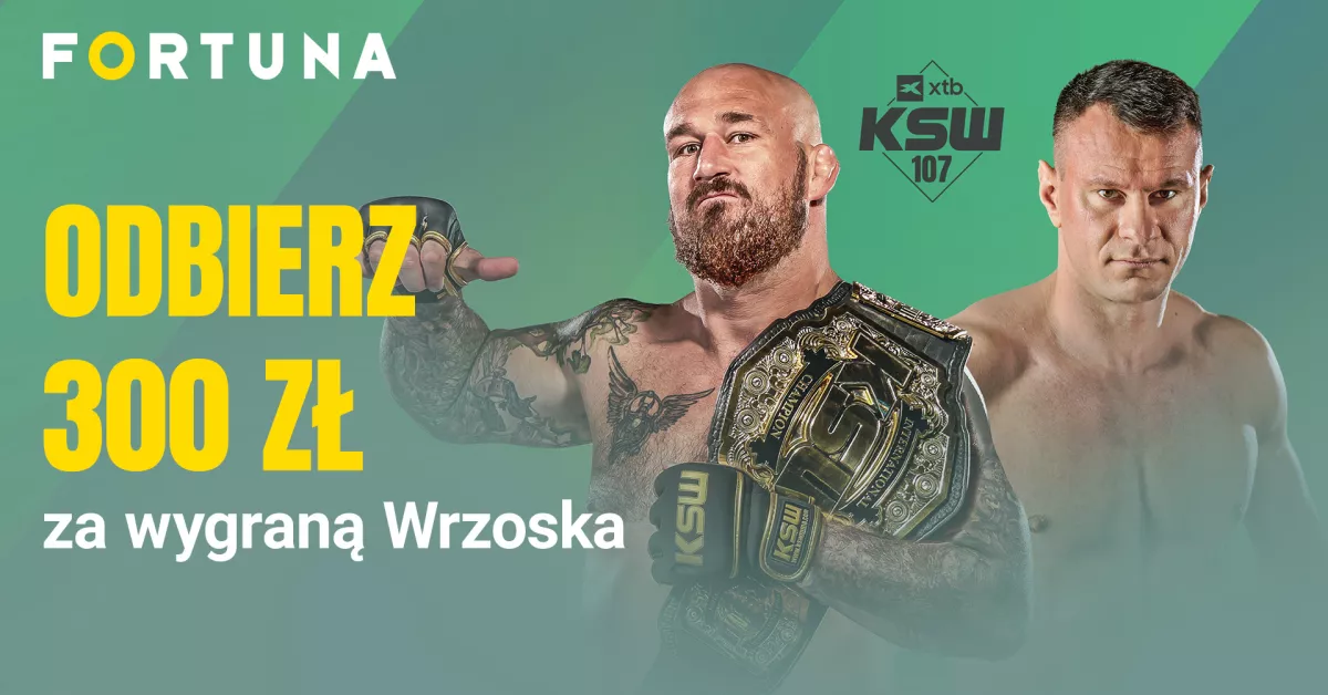 Bonus od Fortuny za zwycięstwo Arkadiusza Wrzoska