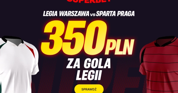 Bonus za bramkę Legii ze Spartą