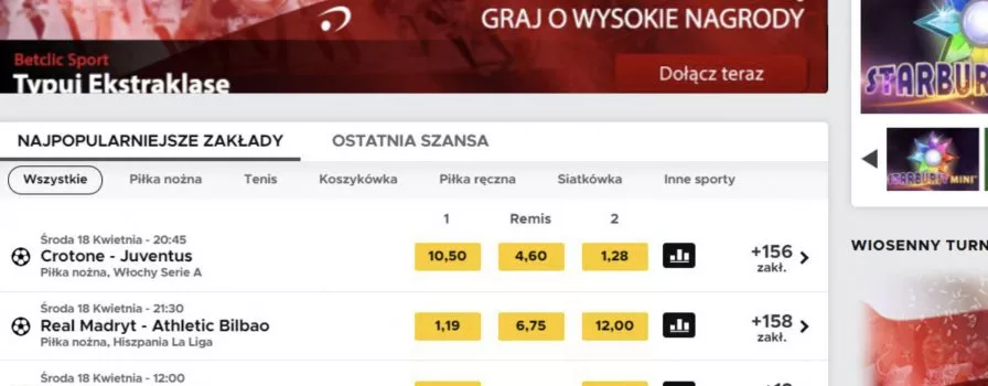 Jaki gratis w BetClic Polska?