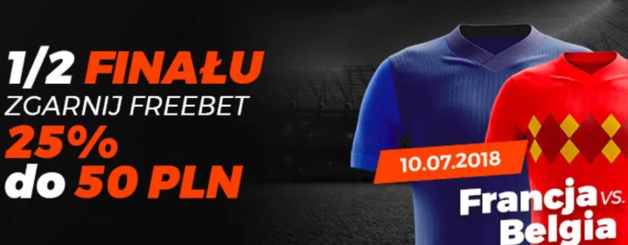 Freebet na pierwszy półfinał MŚ 2018