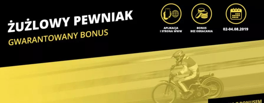 Żużlowy pewniak. Bonus 10 PLN w Fortunie!