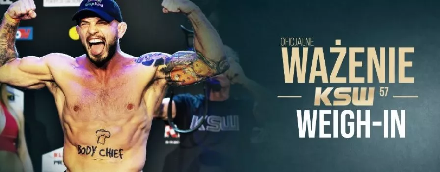 KSW 57 już dziś! [Karta Walk i Wyniki Ważenia]