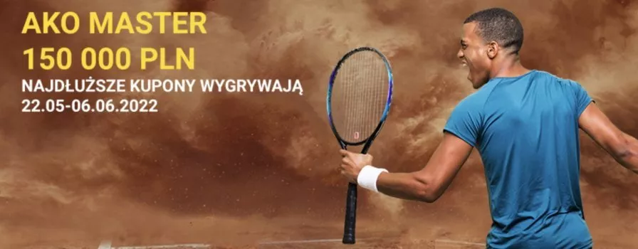 AKO Master. Fortuna rozdaje 150.000 zł na French Open!