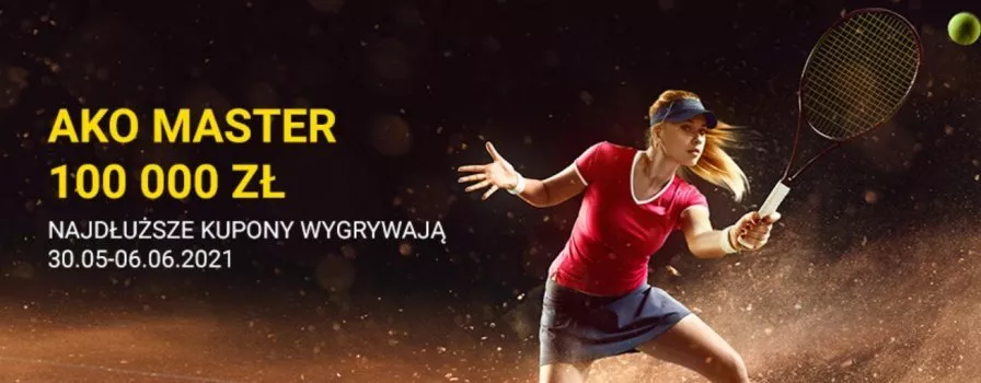 AKO Master na French Open 2021. Fortuna rozdaje 100 000 zł!