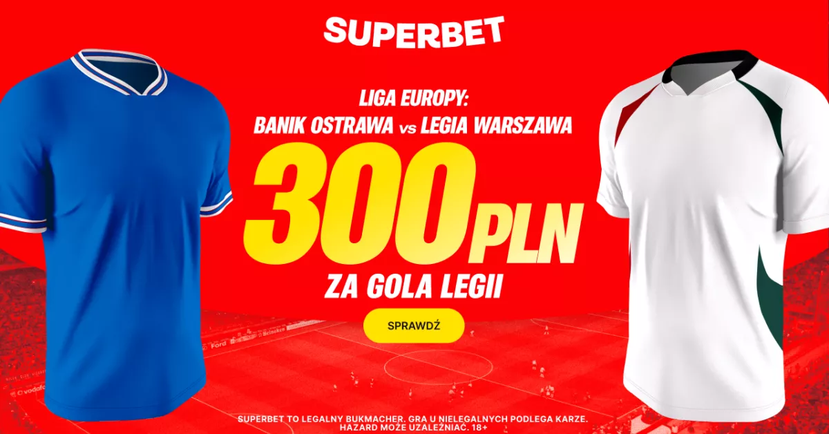 Bonus 300 PLN za trafny typ na gola w Ostravie