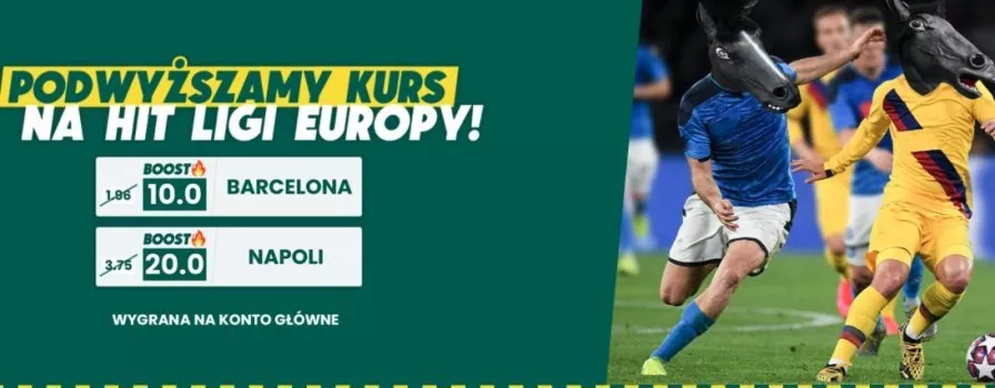 Napoli z kursem 20.0, a Barcelona - 10. Tylko w Betfan!