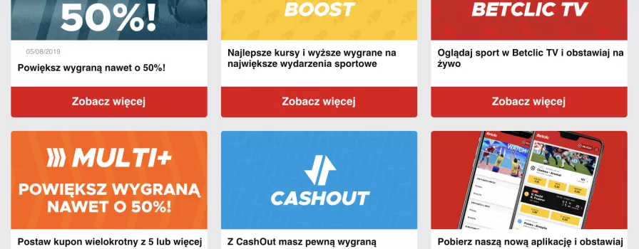 Betclic Polska - bonusy, opinie, oferta zakładów 2020