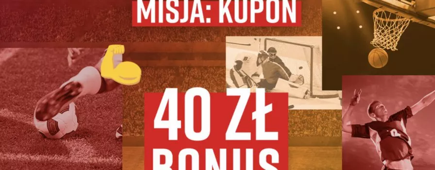 Misja: Kupon. 40 PLN w weekend od Betclic!