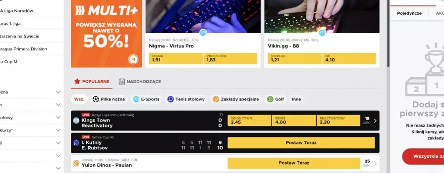 Betclic Betgames. Oferta