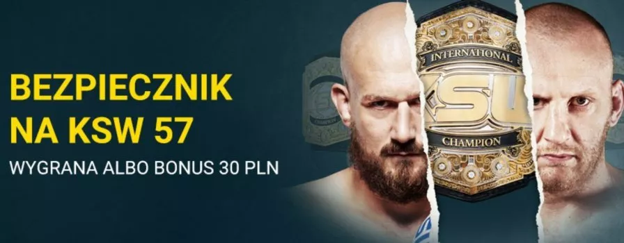 Obstawianie KSW 57 w Fortunie. Wygrana albo bonus 30 PLN!