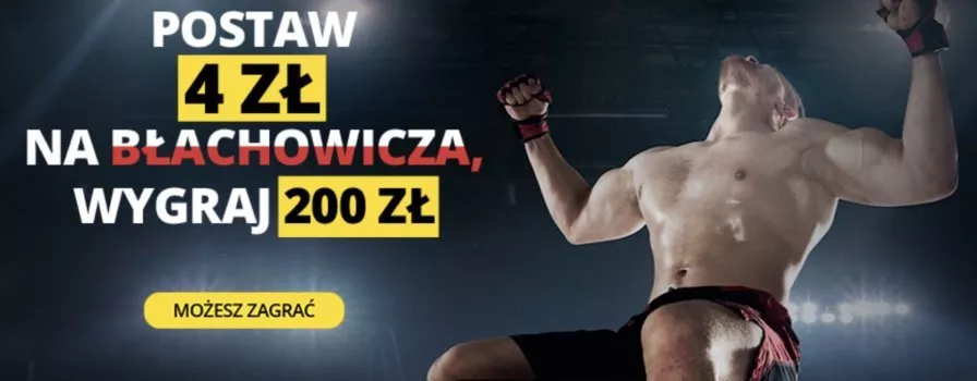 Fortuna daje 200 zł za wygraną Błachowicza!