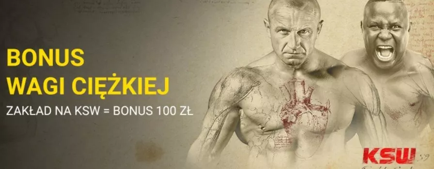 Bonus na KSW 59. Fortuna daje gwarantowane 100 zł!