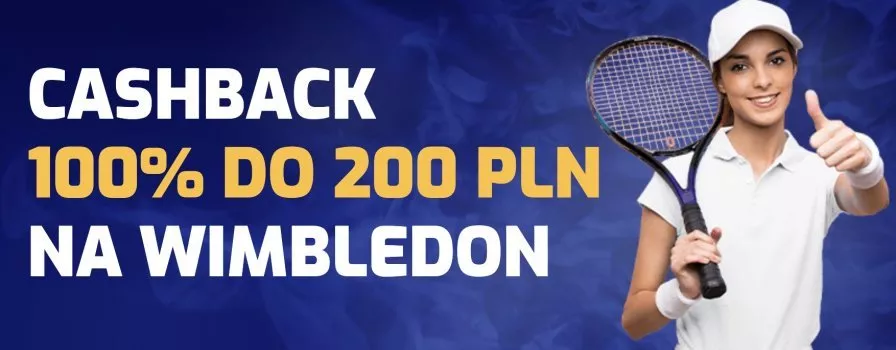Cashback na Wimbledon w eWinner. 100 zł tygodniowo!