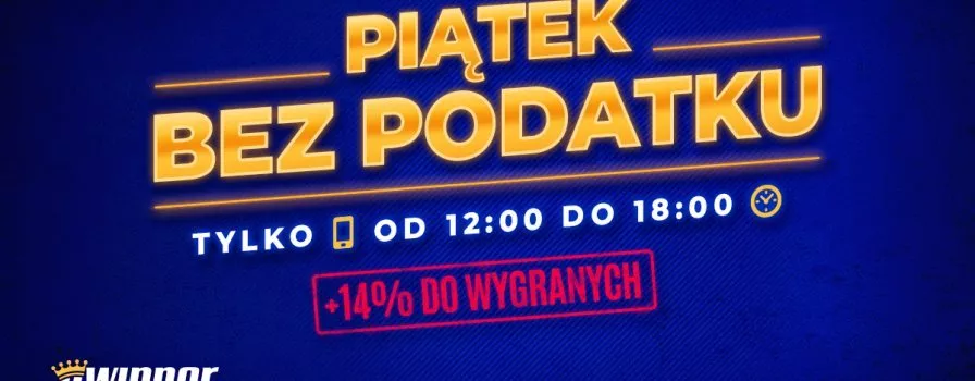 Piątek bez podatku w eWinner. Wygrane większe o 14 procent!
