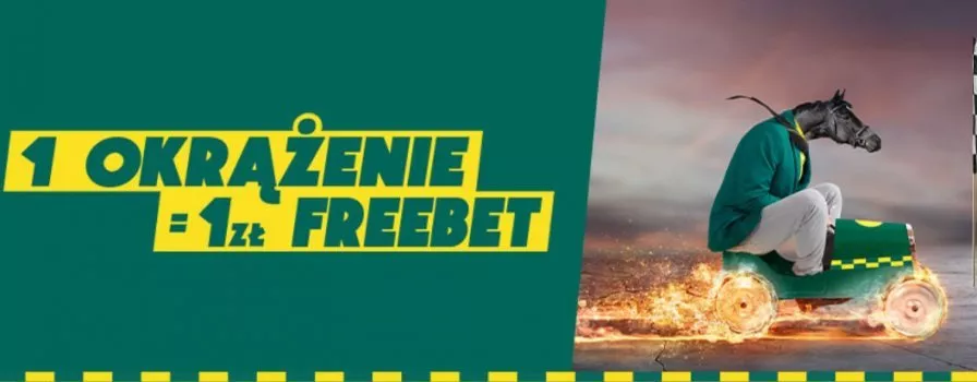 1 okrążenie to 1 PLN freebet. Bonus na F1