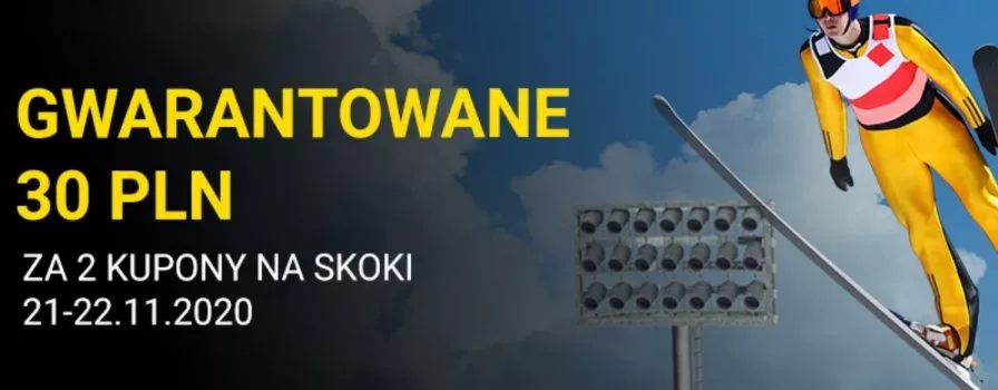 Gwarantowane 30 PLN na skoki narciarskie w Fortunie