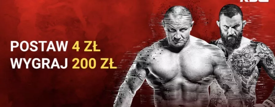 200 zł za wygraną Pudzianowskiego lub Materli na KSW 70