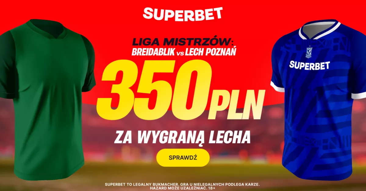 Kurs 175 na zwycięstwo Lecha Poznań w meczu z Breidablik