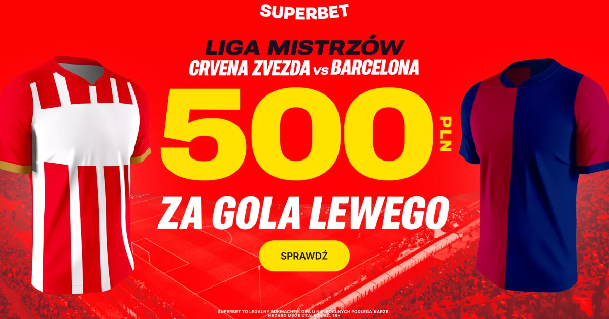500 PLN za gola Lewego w LM