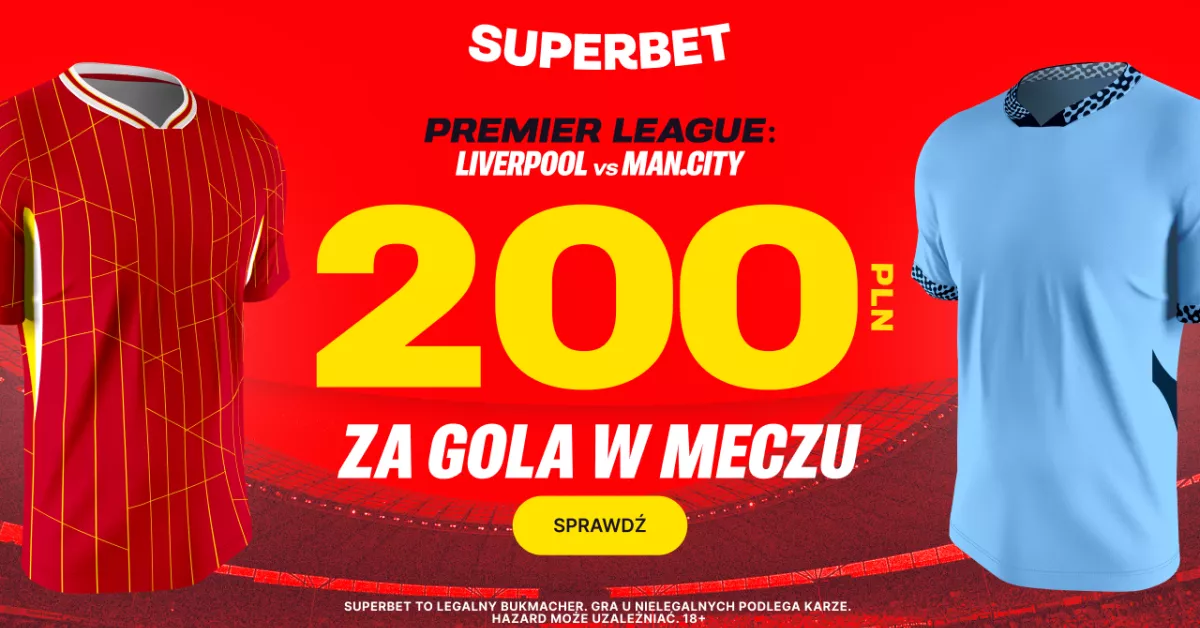 Kursy 100.0 na Liverpool - City do zagrania!