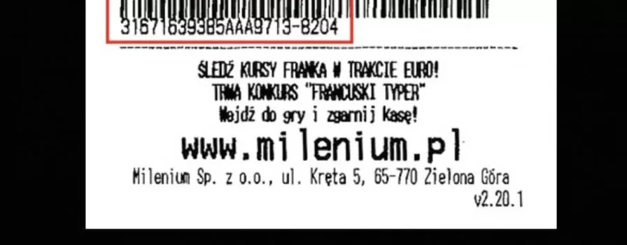 Bukmacher Milenium. Sprawdzanie kuponu online