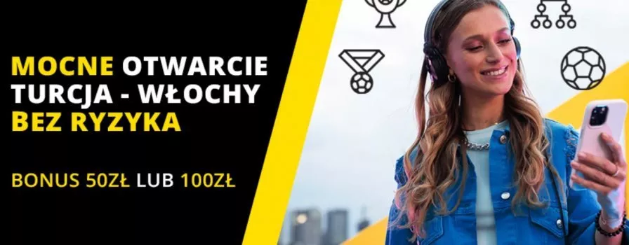 Mocne otwarcie. Bonus Fortuna na Turcja - Włochy na Euro 2020