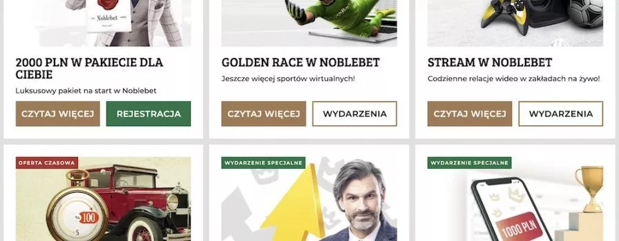 Zestawienie bukmacherów: LVBET i NobleBet