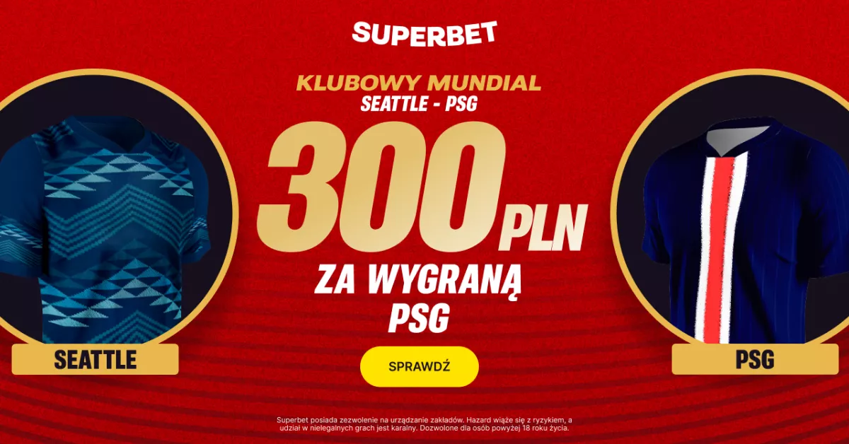 Superbet: 300 PLN za zwycięstwo PSG