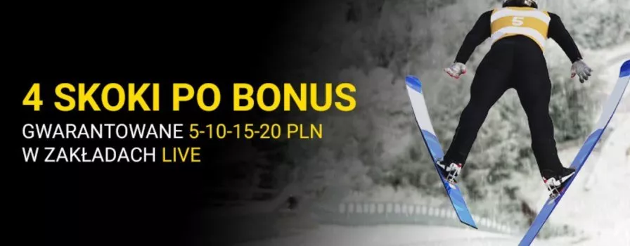 Fortuna daje 20 PLN na Turniej Czterech Skoczni