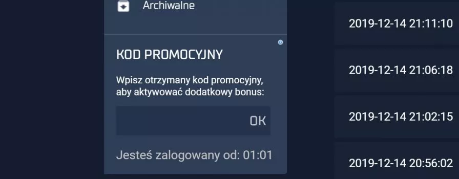 hasło bonusowe dla obecnych klientów. Co wpisać?