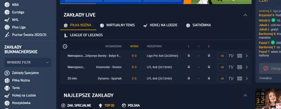 Czy dostępny jest STS za granicą? Jak obstawiać?