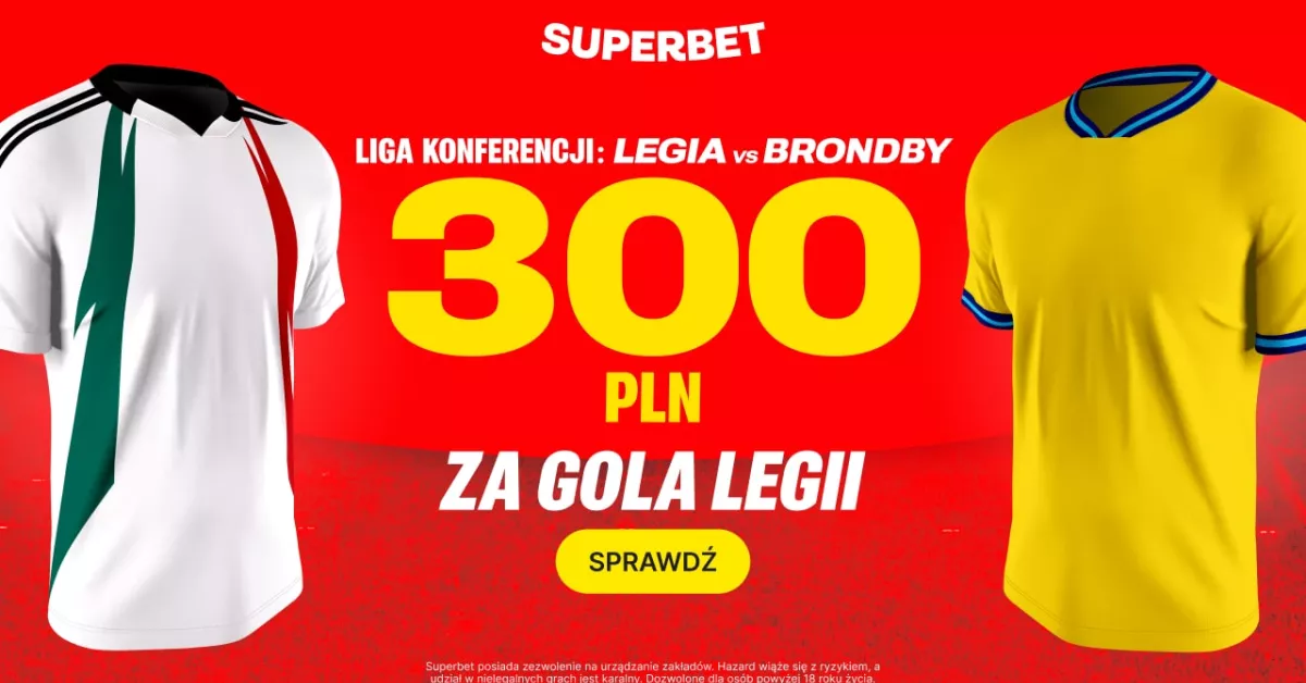 300 PLN za gole Legii lub Wisły