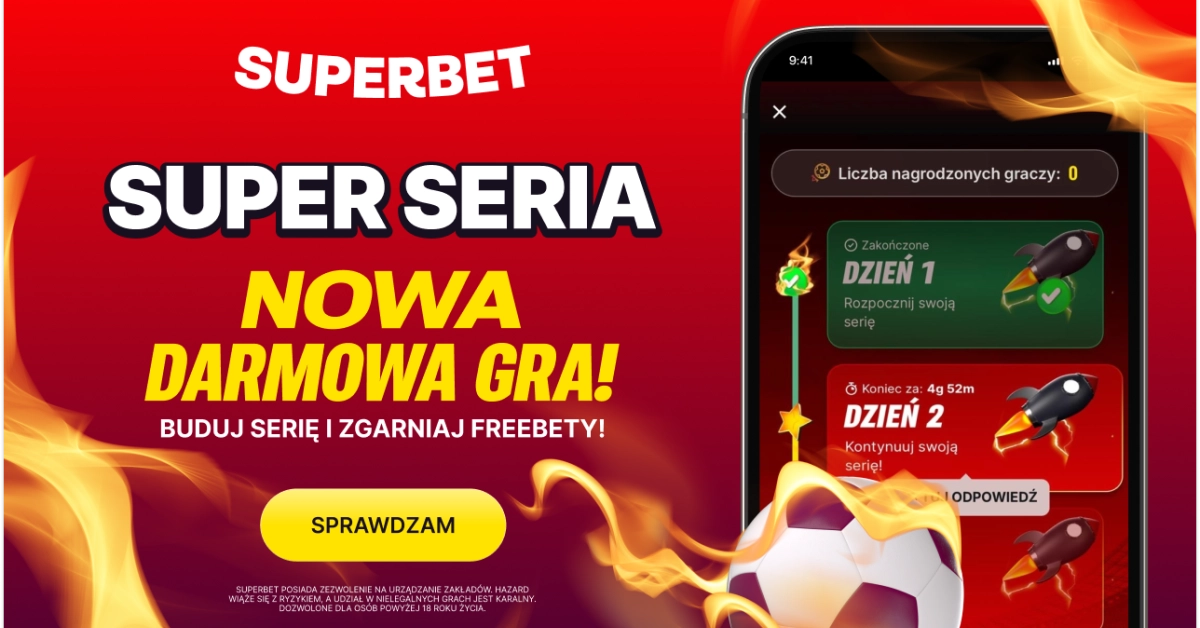 Darmowa gra w Superbet. Do wygrania 1000 PLN!