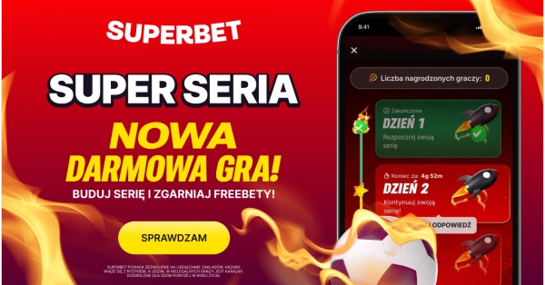 Darmowa gra w Superbet. Do wygrania 1000 PLN!