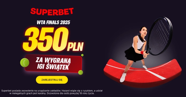 350 PLN za wygraną Świątek w fazie grupowej WTA Finals