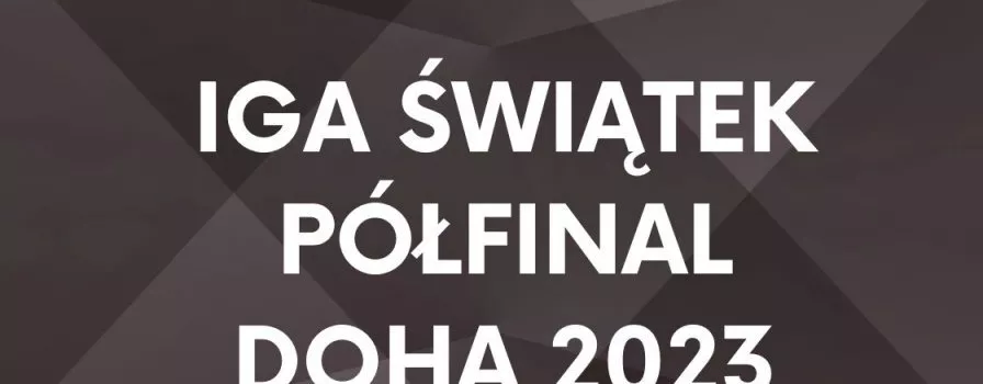 Bencic się wycofała - Iga Świątek w półfinale WTA Doha 2023
