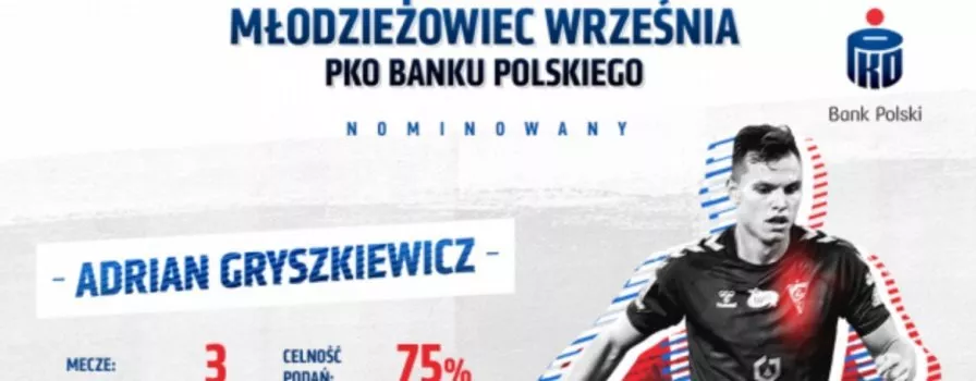 Obrońca Górnika Młodzieżowcem Miesiąca!