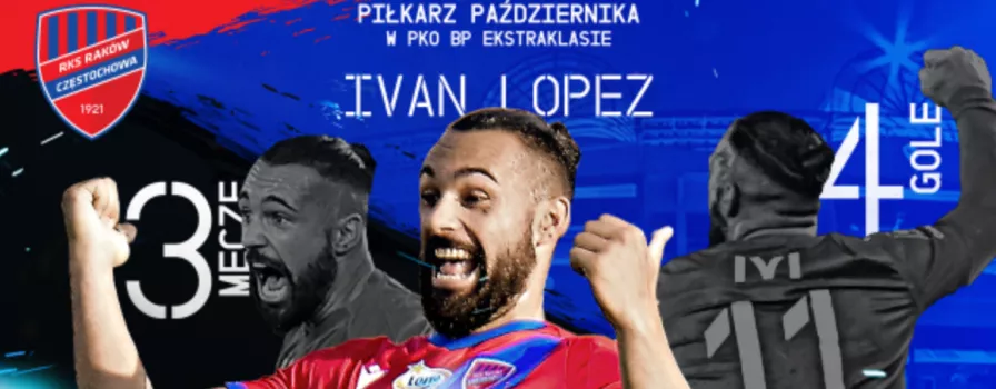 Raków z nagrodami dla trenera i piłkarza miesiąca