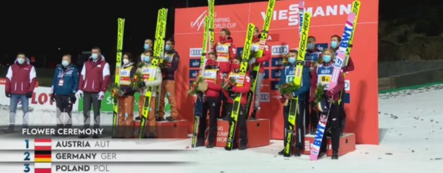 PŚ w Wiśle: Polska drużyna na podium, w niedzielę konkurs indywidualny!