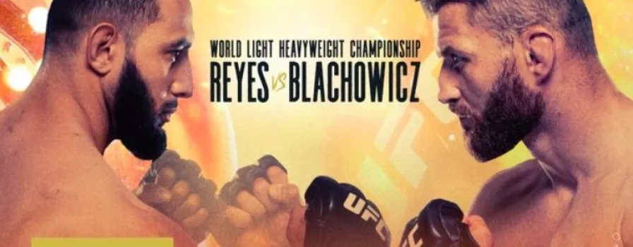 Dominick Reyes - Jan Błachowicz typy bukmacherskie. Gdzie obstawiać i oglądać walkę?