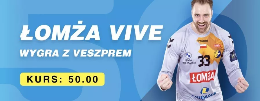 Wygrana Vive z Veszprem - kurs 50.0. Tylko w BetCris!
