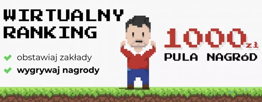 Wirtualny ranking. Fuksiarz daje 1000 zł aktywnym typerom!