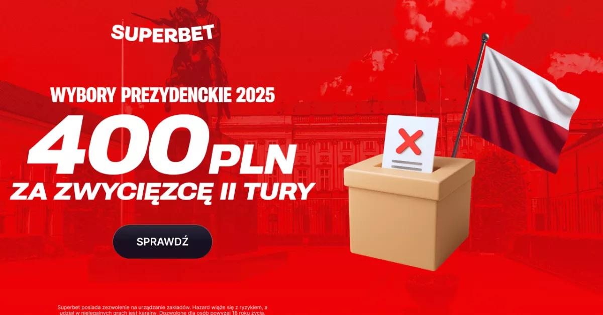 Superbet: 400 PLN za wskazanie zwycięzcy II tury wyborów