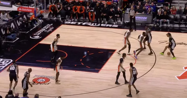 Spurs rozbici przez Pistons, Sochan z ograniczoną rolą