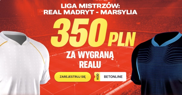 Superbet płaci 350 PLN za wygraną Królewskich z OM