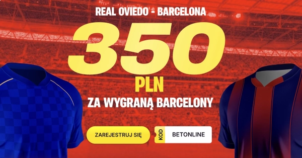 Dodatkowe 350 PLN za wygraną Barcelony