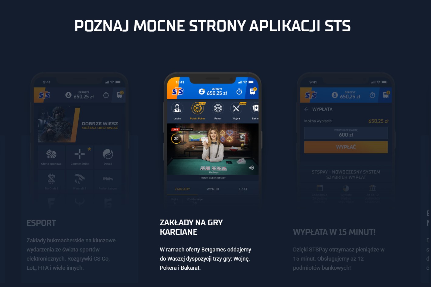 aplikacja mobilna bukmachera sts