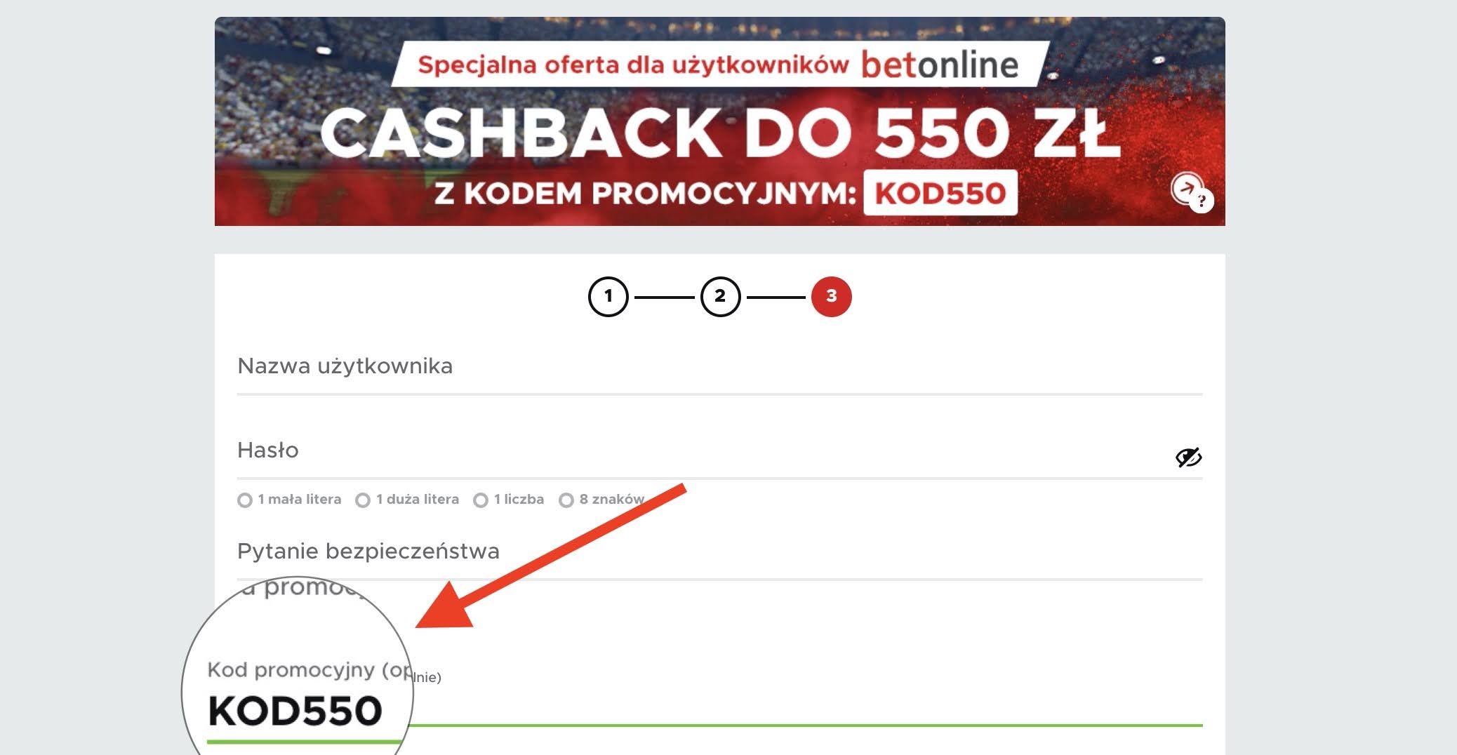 BetClic kod promocyjny - cashback 550 zł